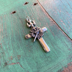 Holy Spirit Sacred Heart Cross Pendant