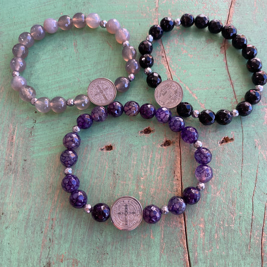 Bright St. Benedict Silver Bracelet