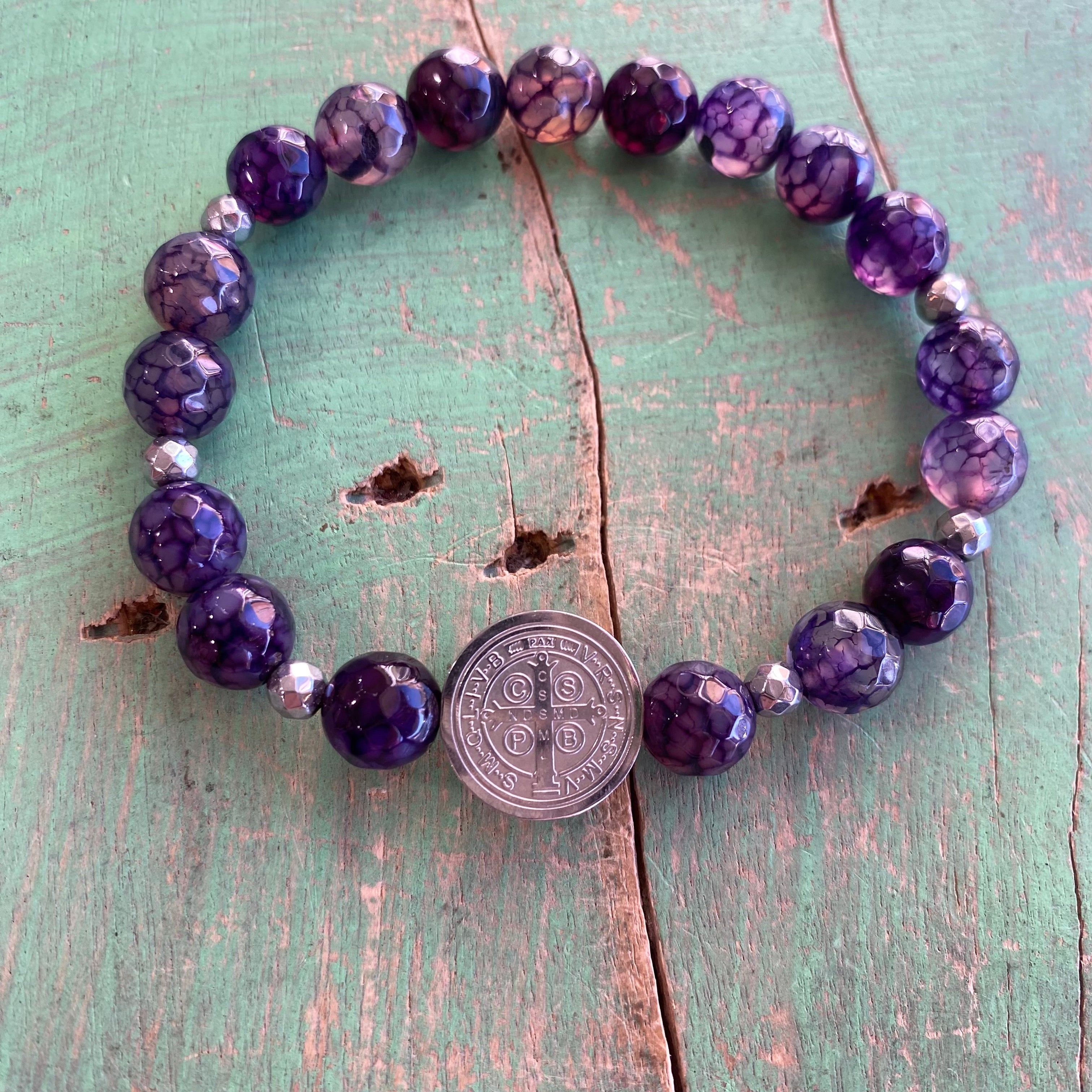 Bright St. Benedict Silver Bracelet