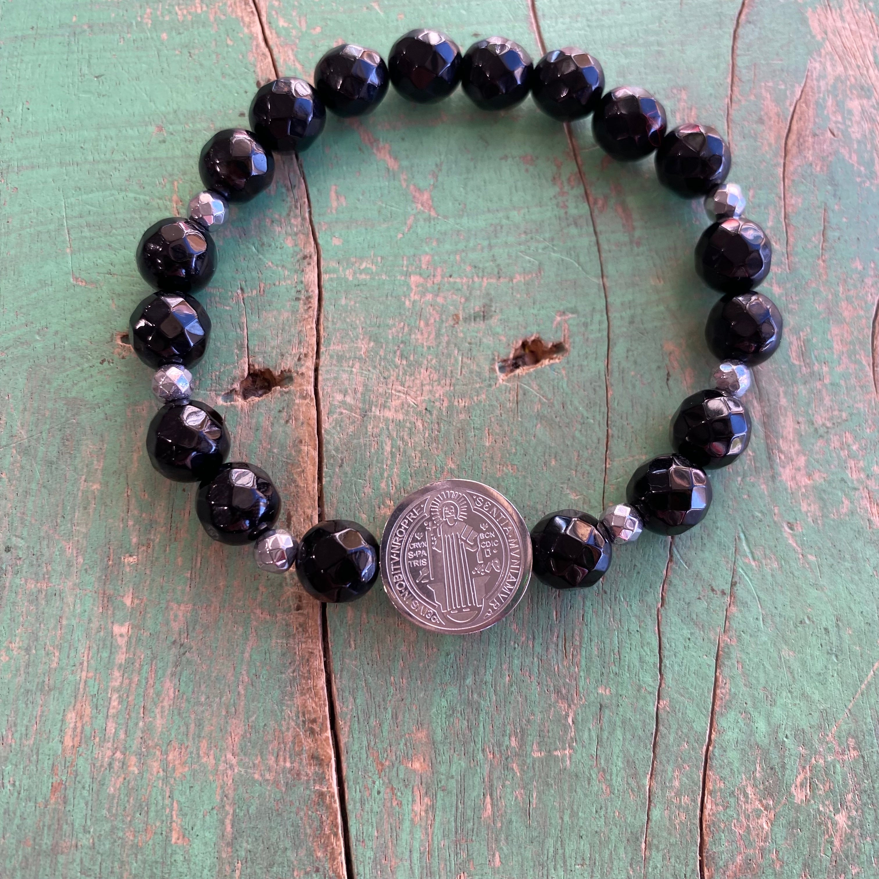 Bright St. Benedict Silver Bracelet