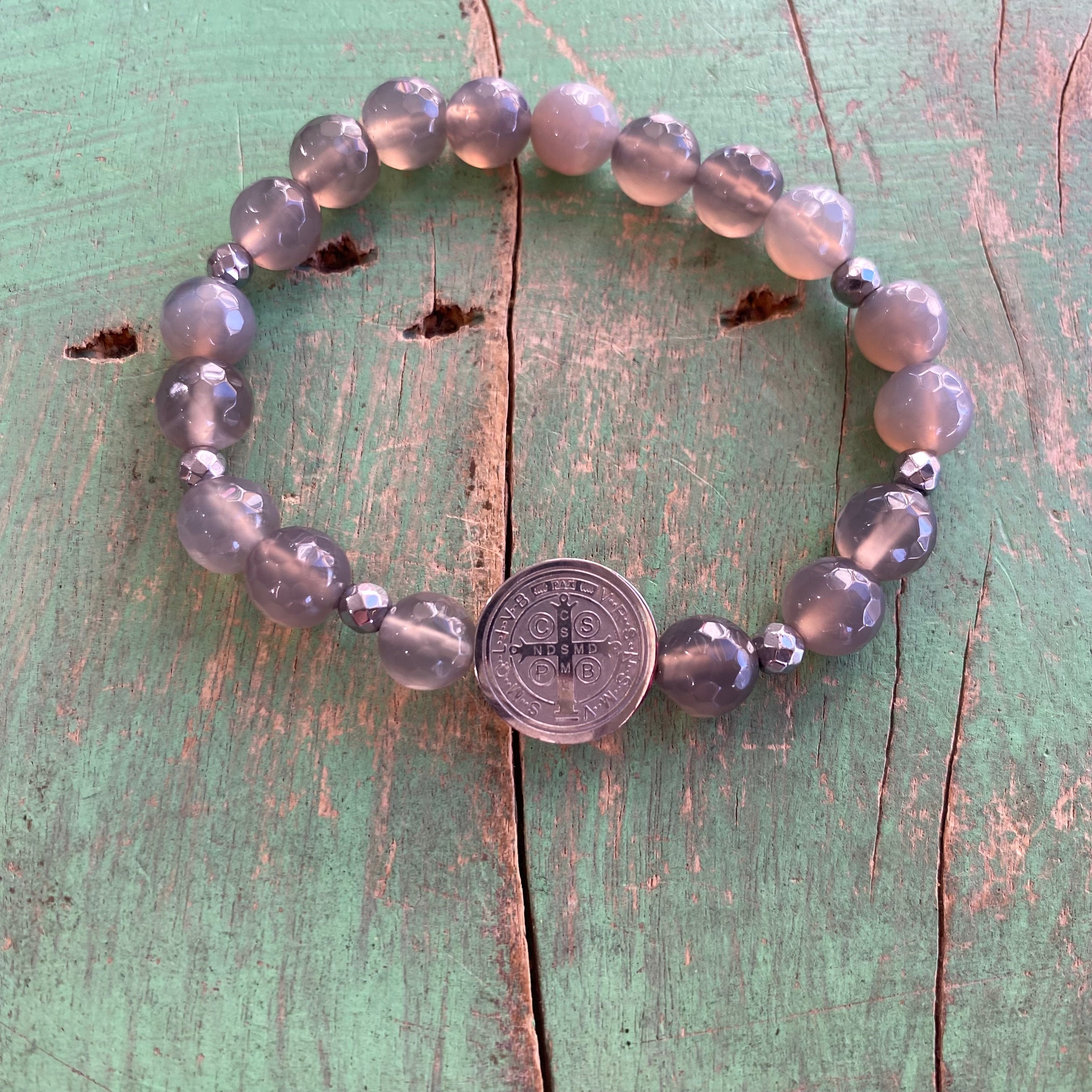 Bright St. Benedict Silver Bracelet