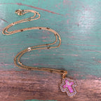 Opal Cross Necklace