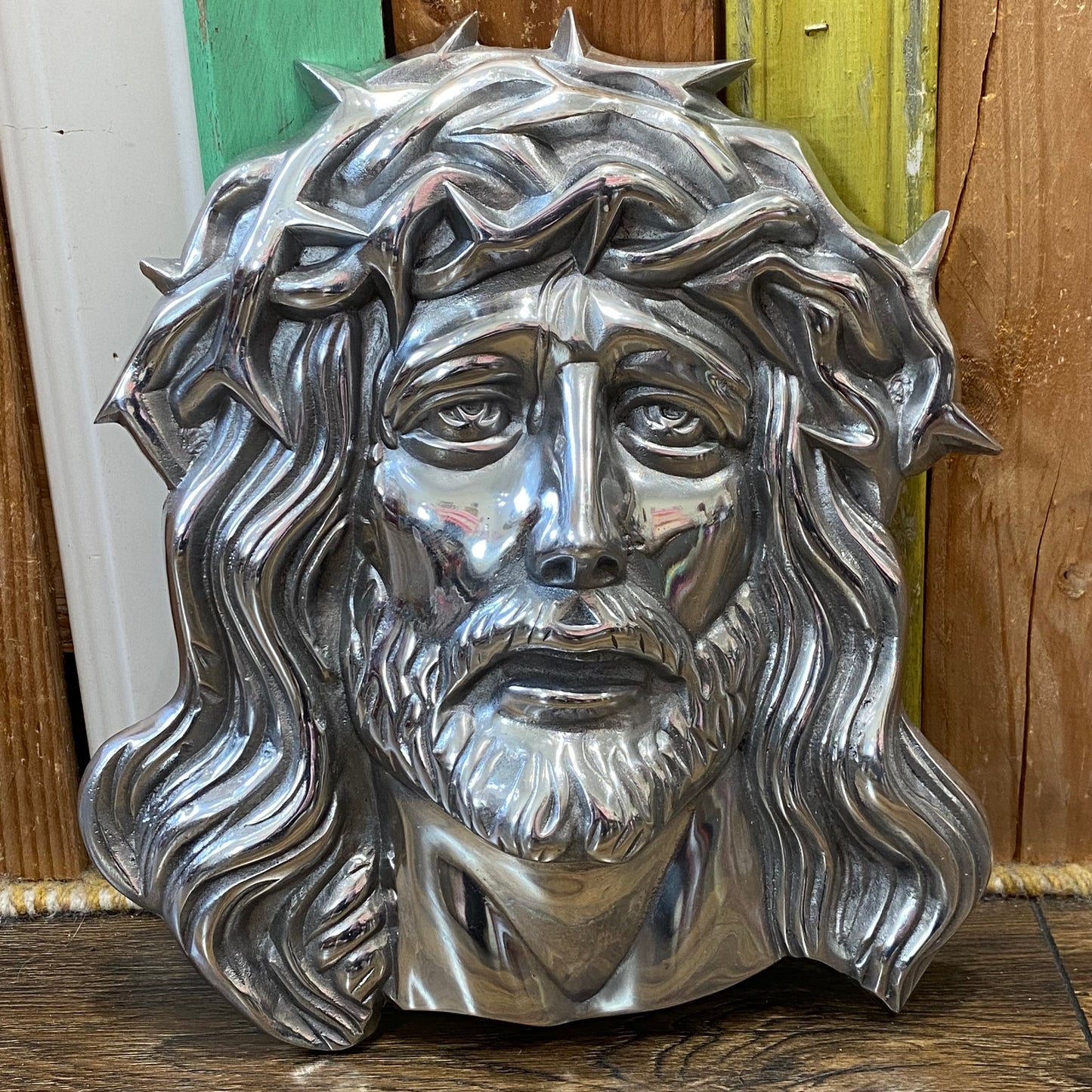 Pewter Face of Jesus
