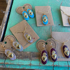 Hannah Natural Stone Sacred Heart Necklace or Earrings