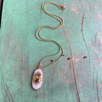 Hannah Natural Stone Sacred Heart Necklace or Earrings