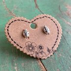 Sterling Silver Ladybug Earrings