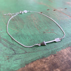 Sterling Silver Arrow Anklet