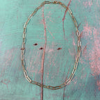 Sterling Silver Gold Plated Paperclip Chains