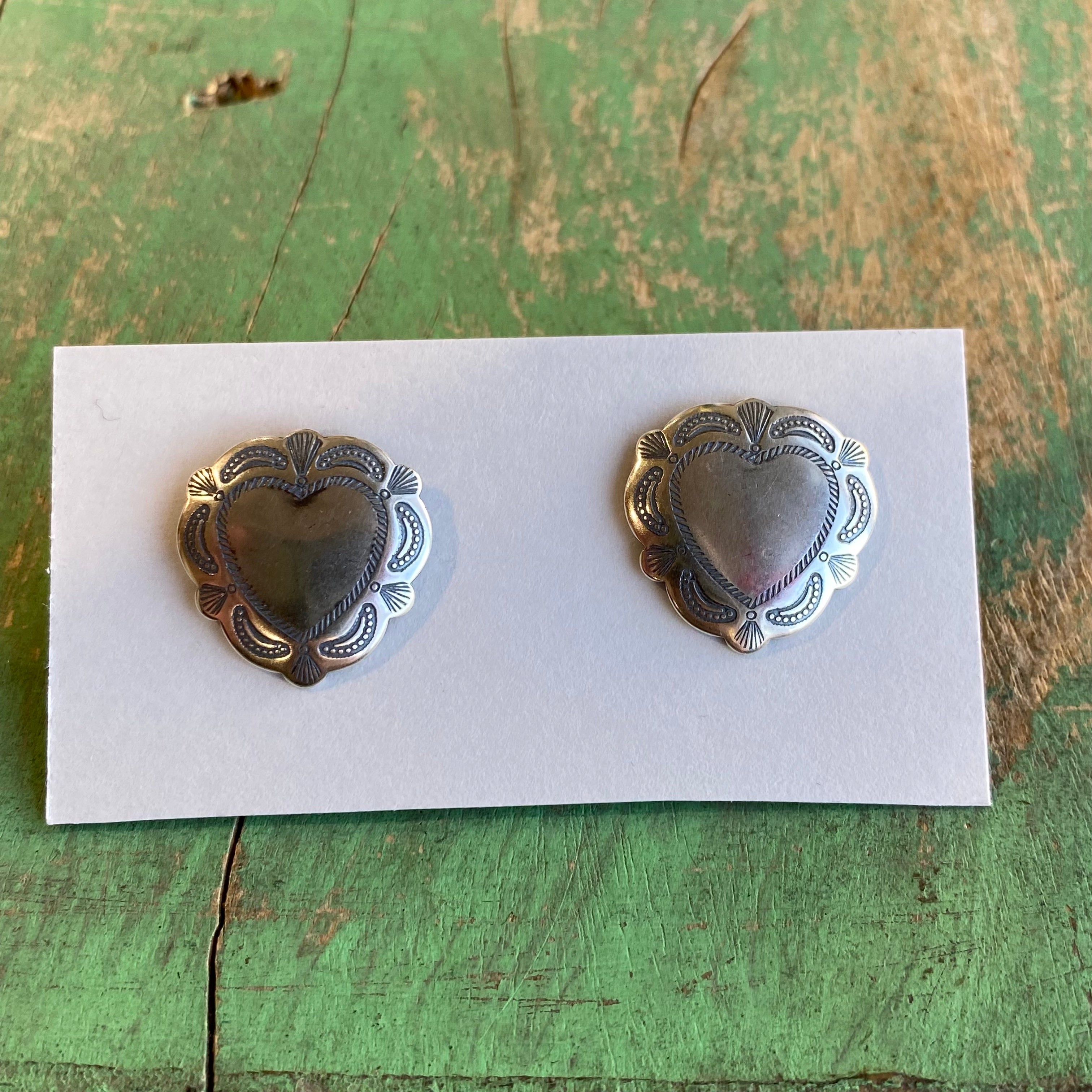 Sterling Silver Vintage Hearts