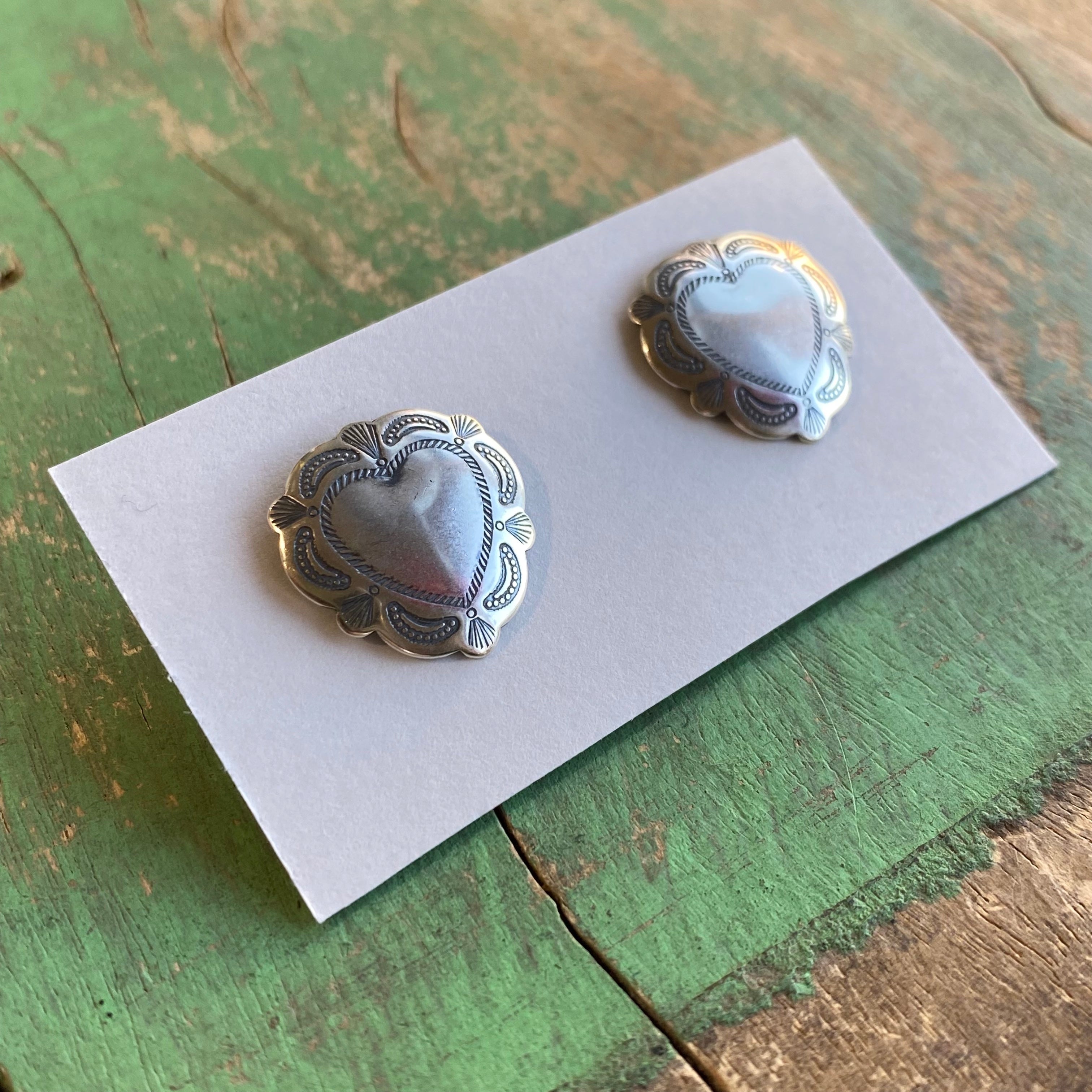 Sterling Silver Vintage Hearts