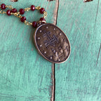 Miraculous Medal Ruby Red Set