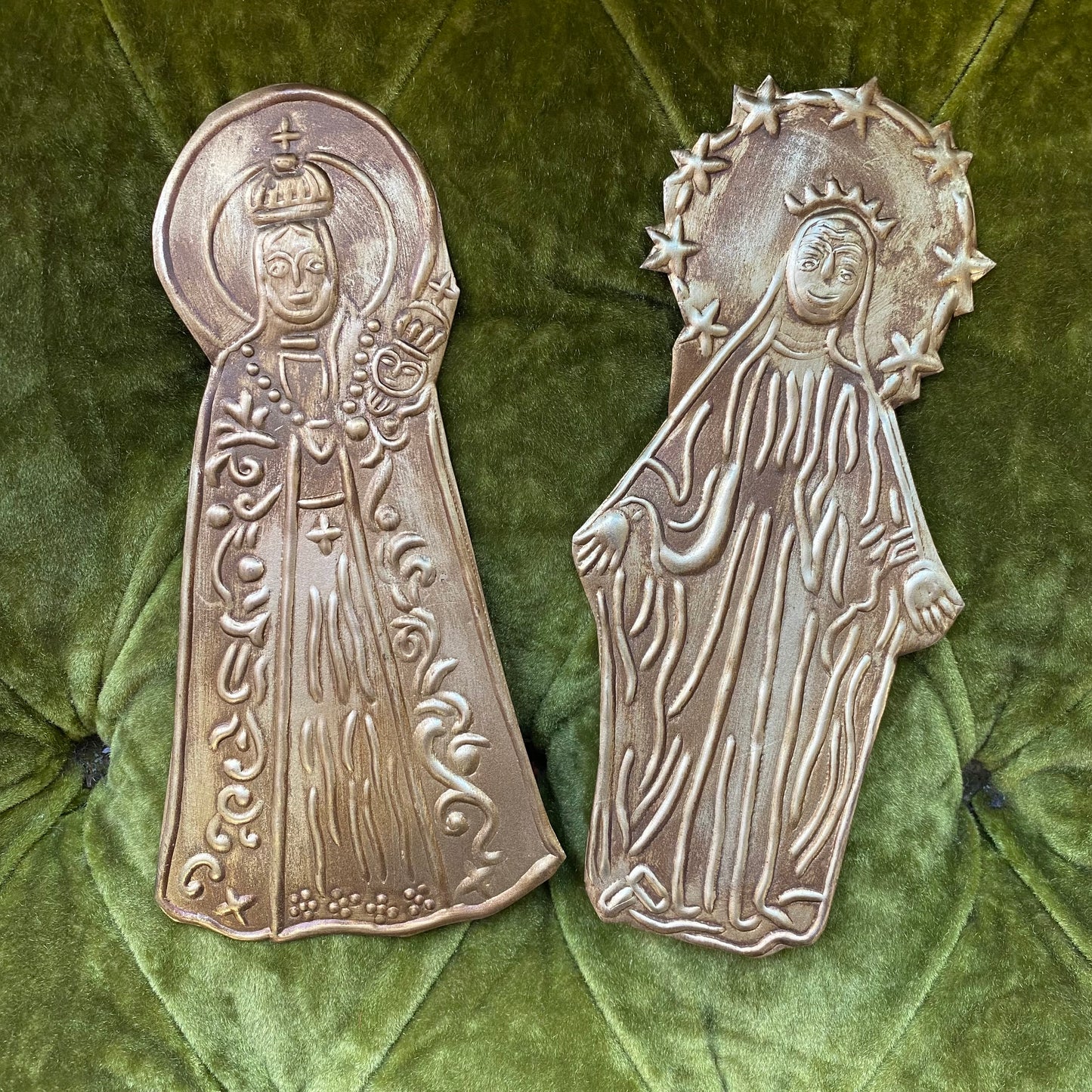 Our Lady Tin Ornaments