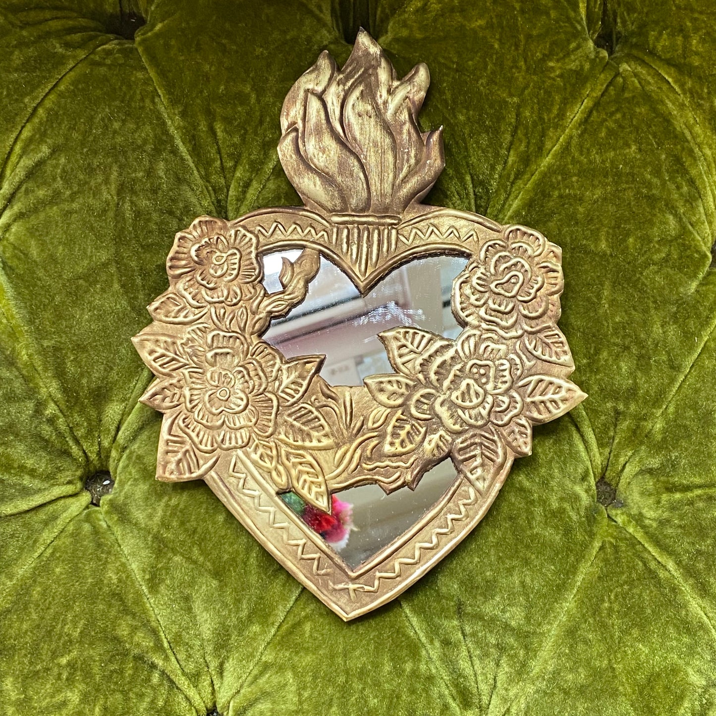 Discontinued Tin Immaculate Heart of Mary Mirror