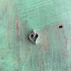 Sterling Silver Heart Charm And Necklace