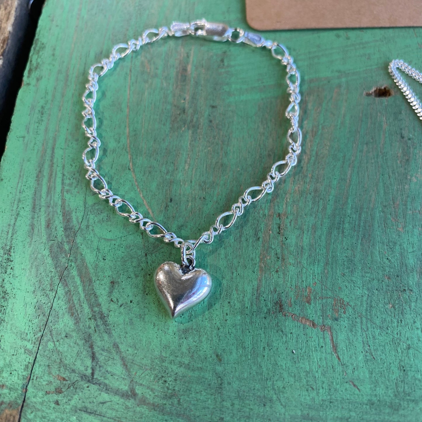 Sterling Silver Puffy Heart Set