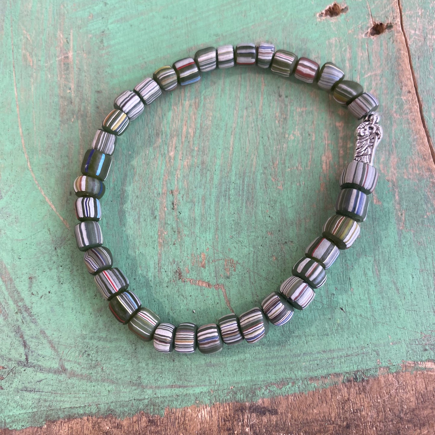 African Trade Bead Protection Bracelets
