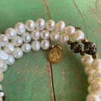 Pearl Rosary Wrap Bracelet