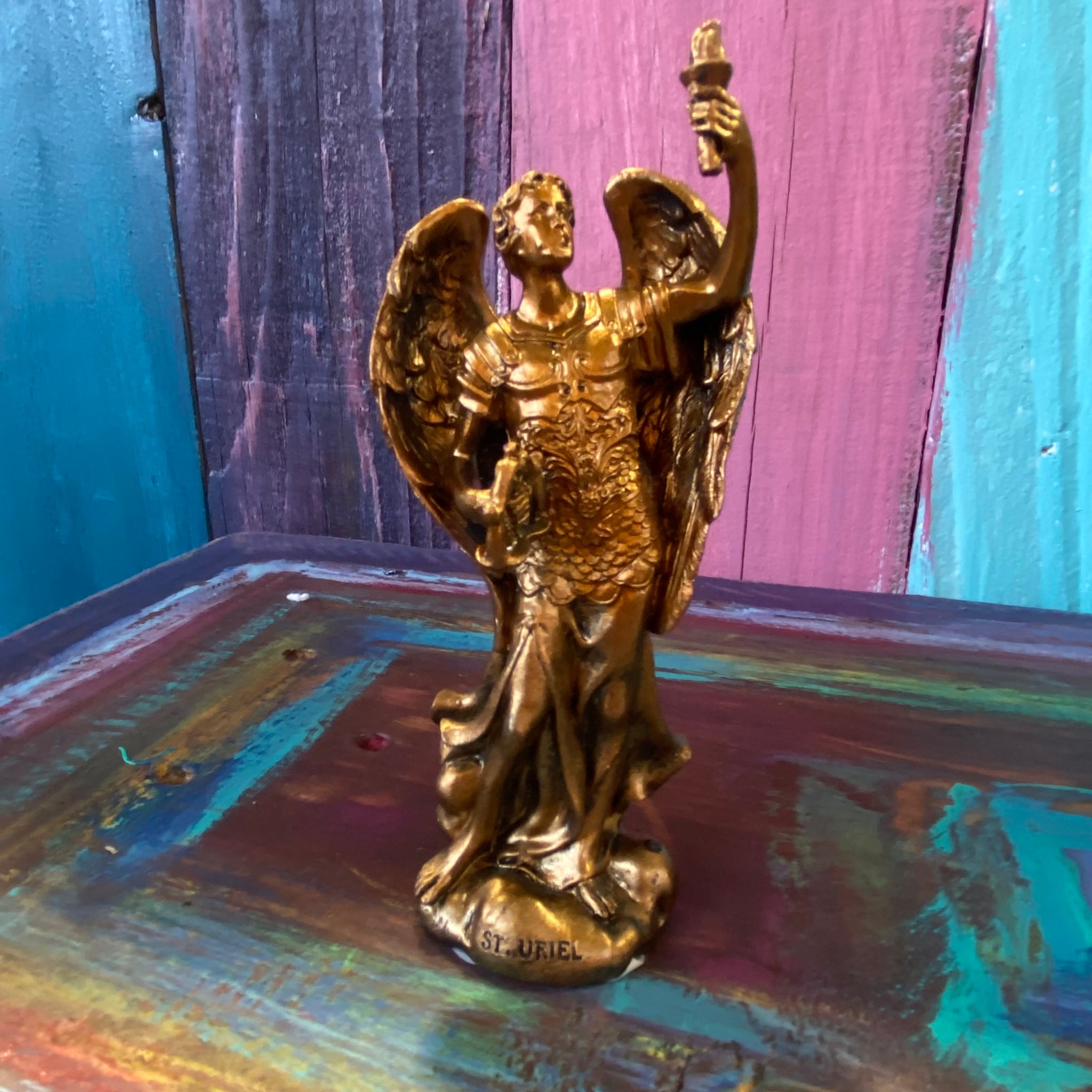 Bronze Archangel Statues Love and Honor Jesus