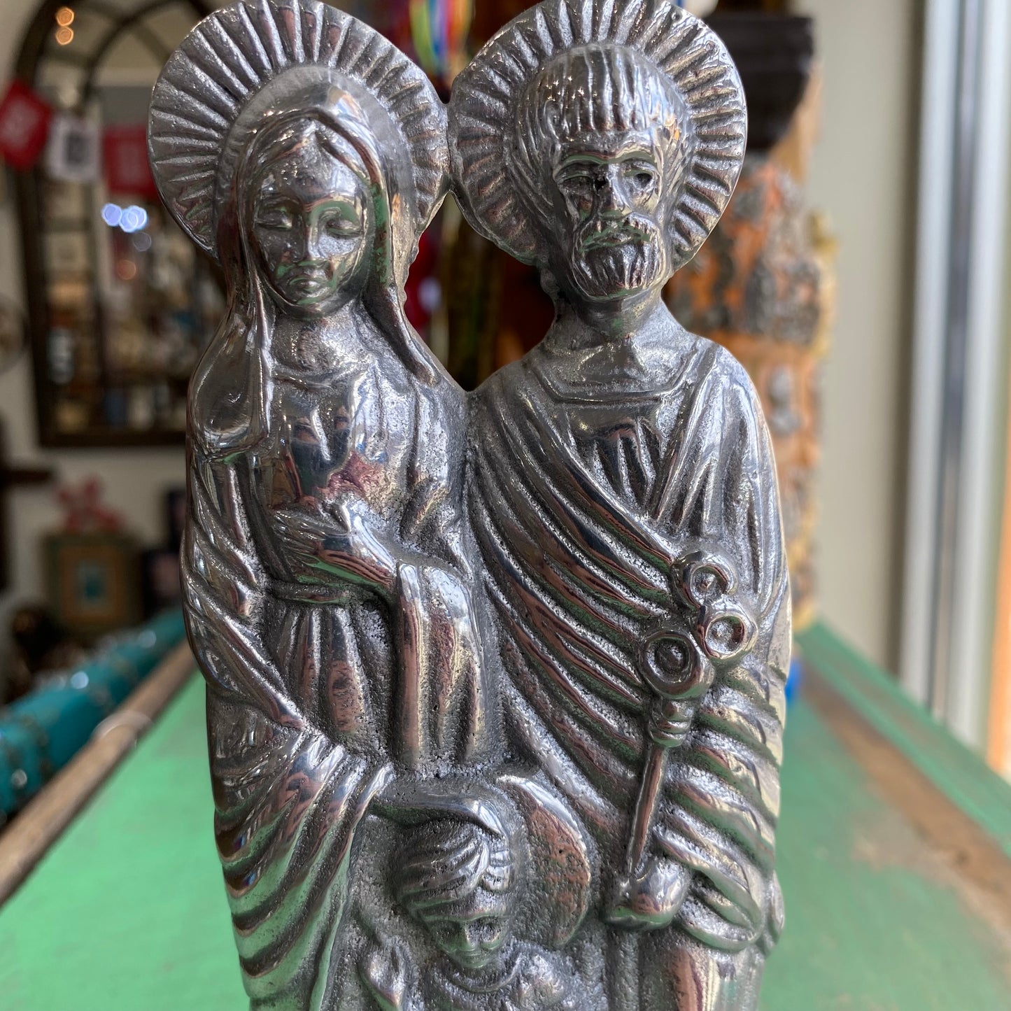 Standing Pewter Holy Family