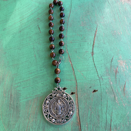 Wooden St Benedict Car Blessing