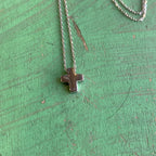 Sterling Silver Simple & Sweet Cross Necklace