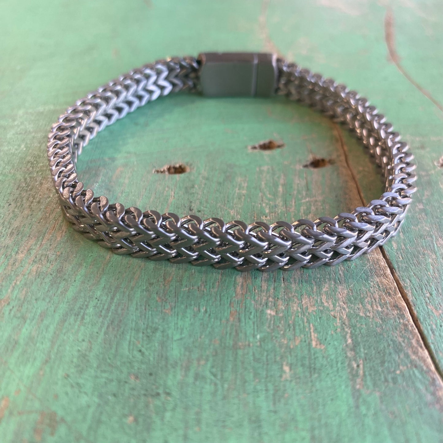 Men of Faith Tire Track Chain Bracelet