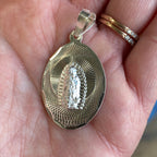 Sterling Silver OLG Textured Rays Pendent