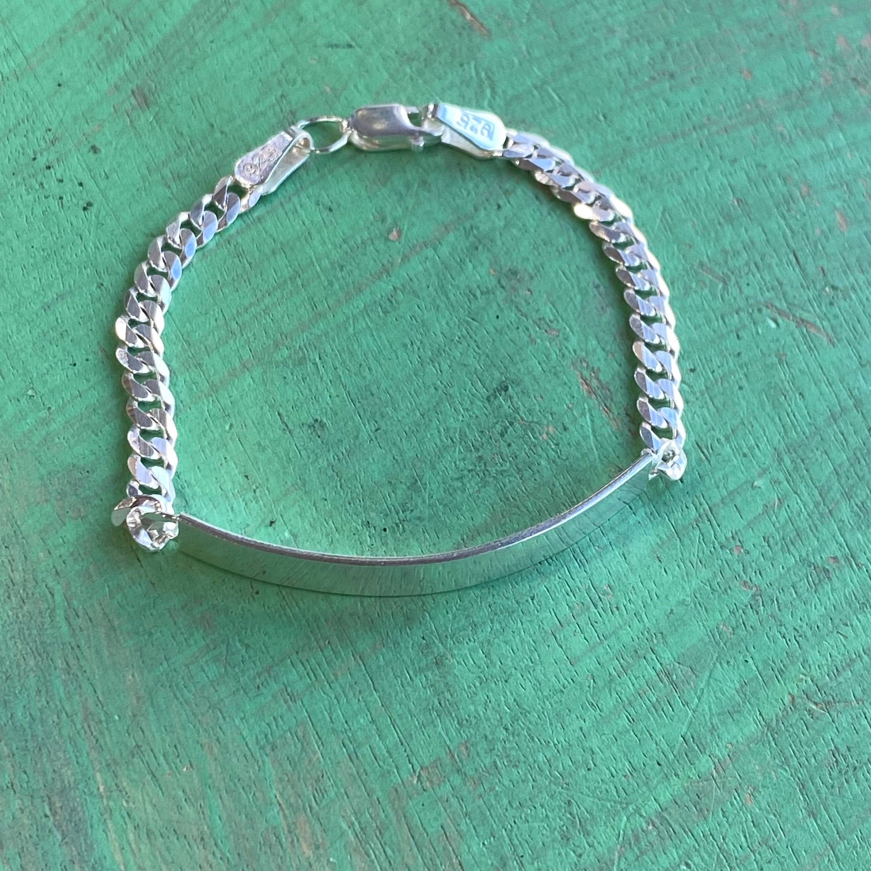 Kid's Sterling Silver Engravable Bracelet