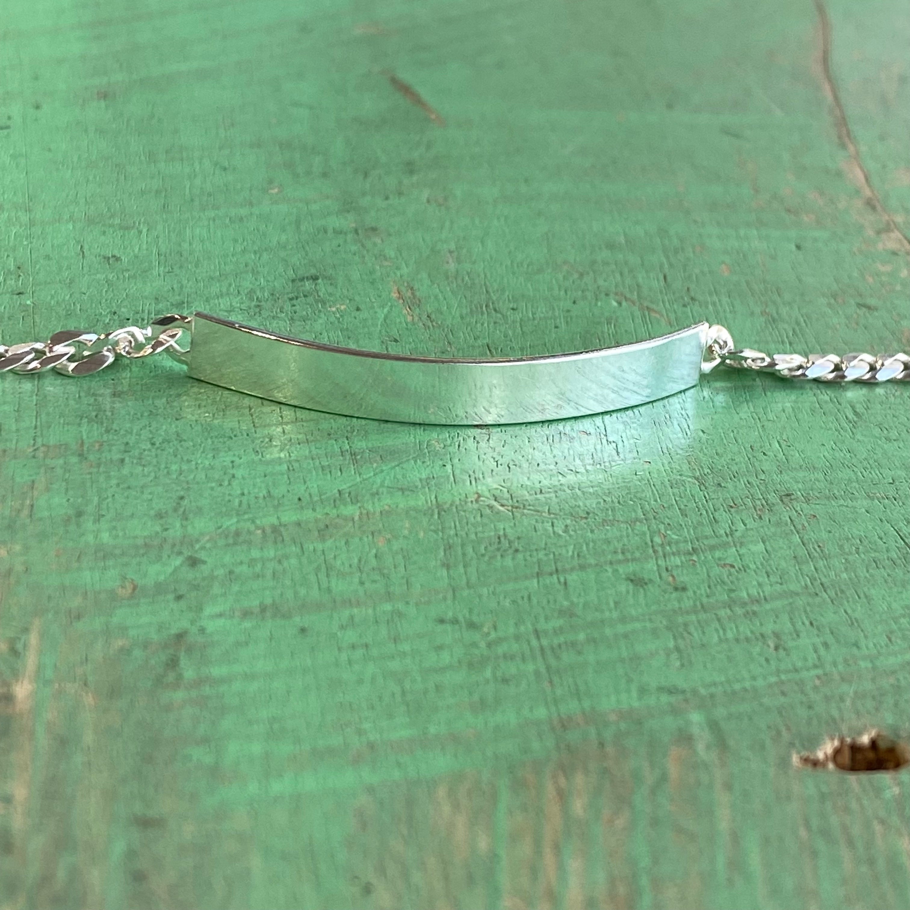 Kid's Sterling Silver Engravable Bracelet