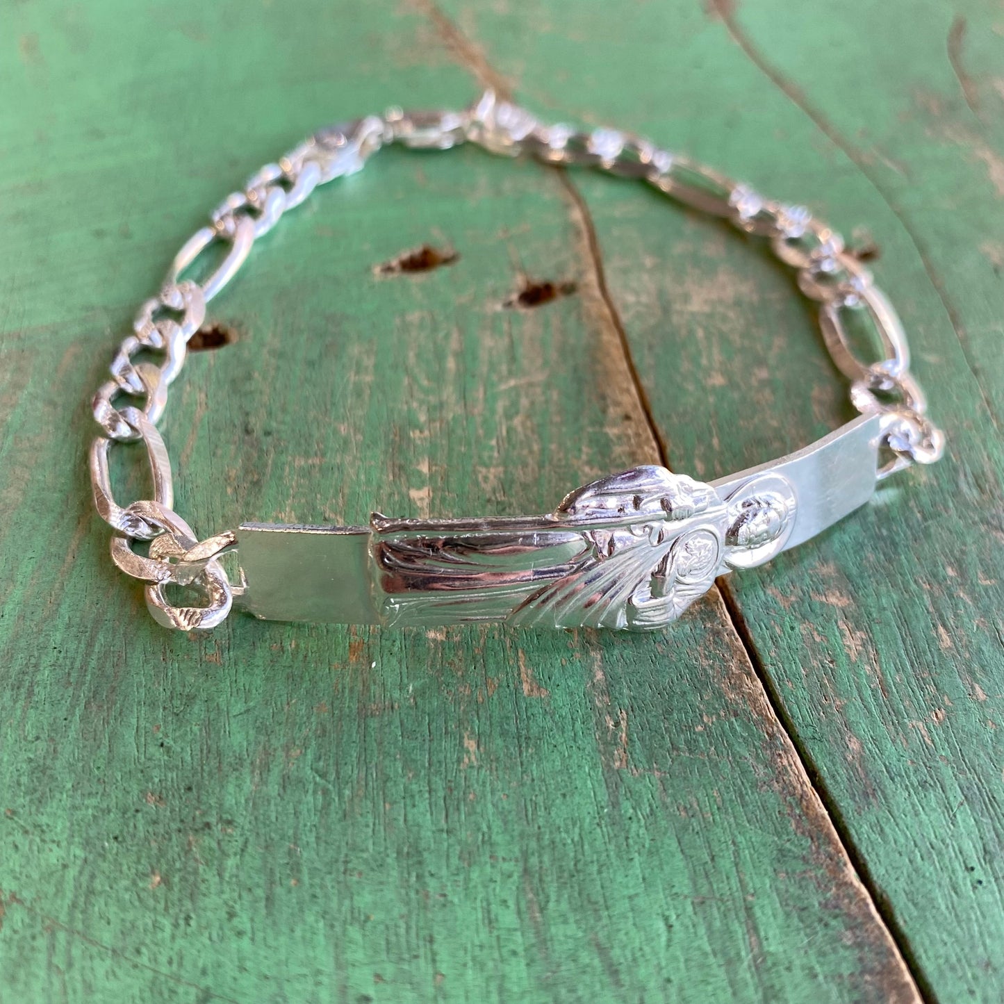 Sterling Silver St Jude Chain Bracelet