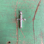 Sterling Silver Textured Cross Pendent