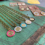 Colorful St Benedict Chain Necklace or Earrings