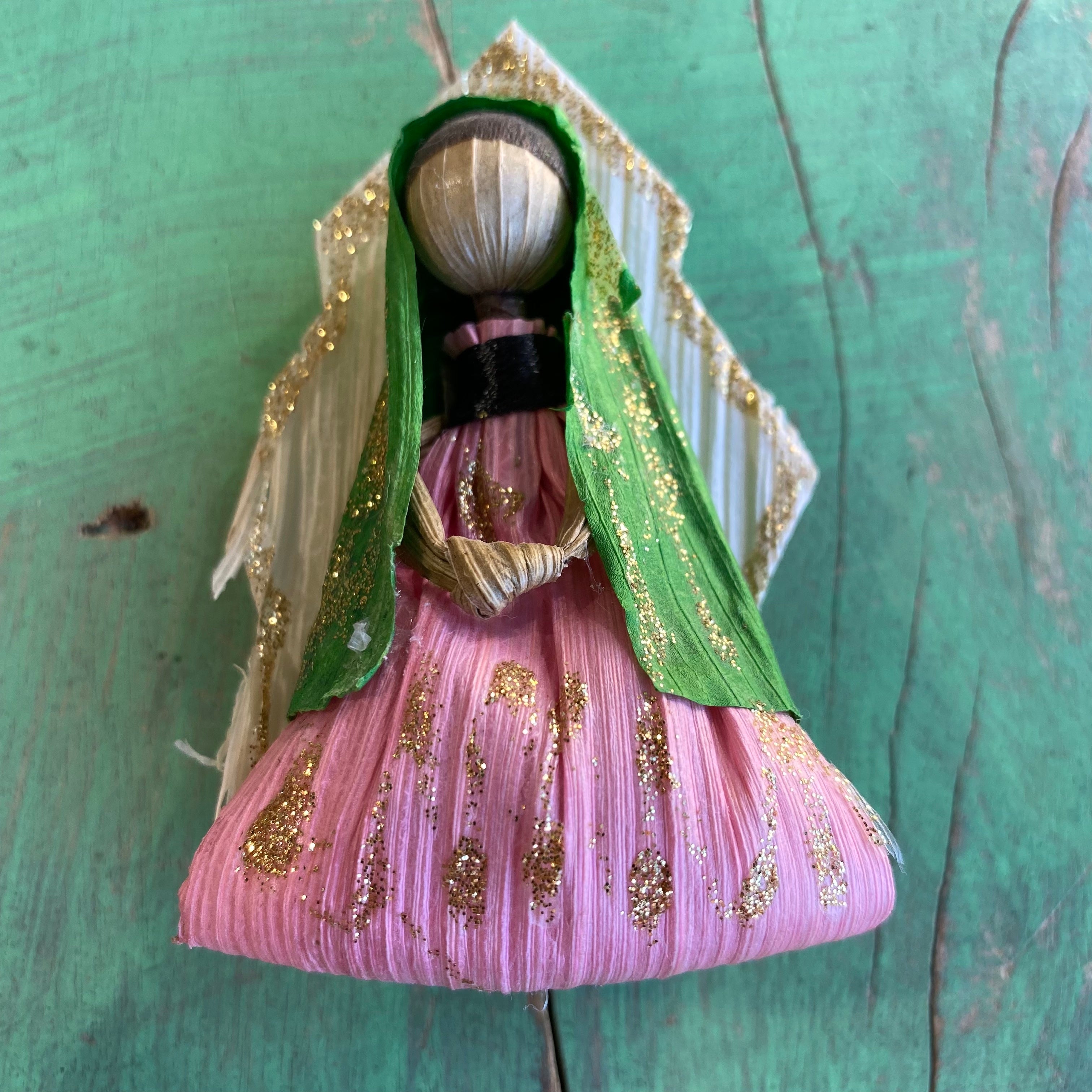 Corn Husk Mary Magnets