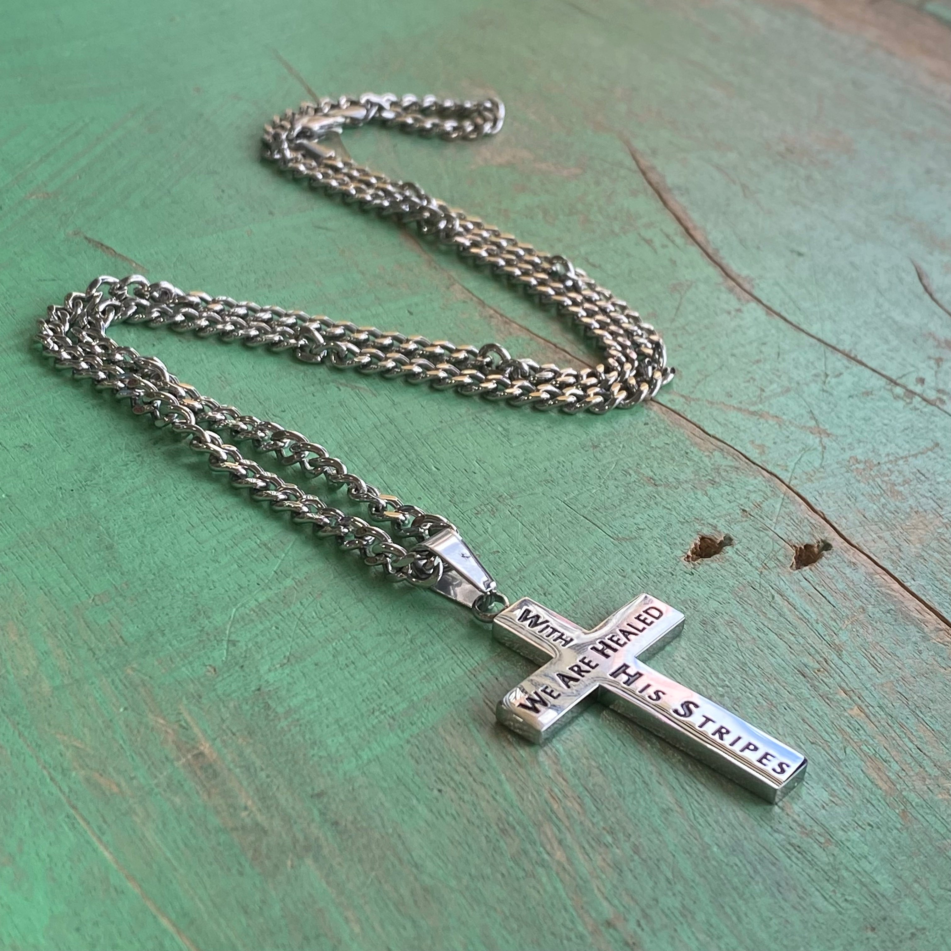 Lamb of God Cross Healed 24” Necklace