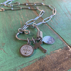 Heart of Faith Paperclip Chain Necklace