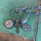 Heart of Faith Paperclip Chain Necklace