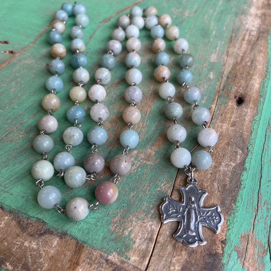 Neutral Mint Grace Necklace and Earrings Set