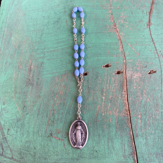 Vintage Light Blue Decade Rosary