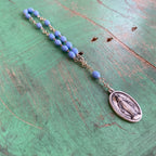 Vintage Light Blue Decade Rosary