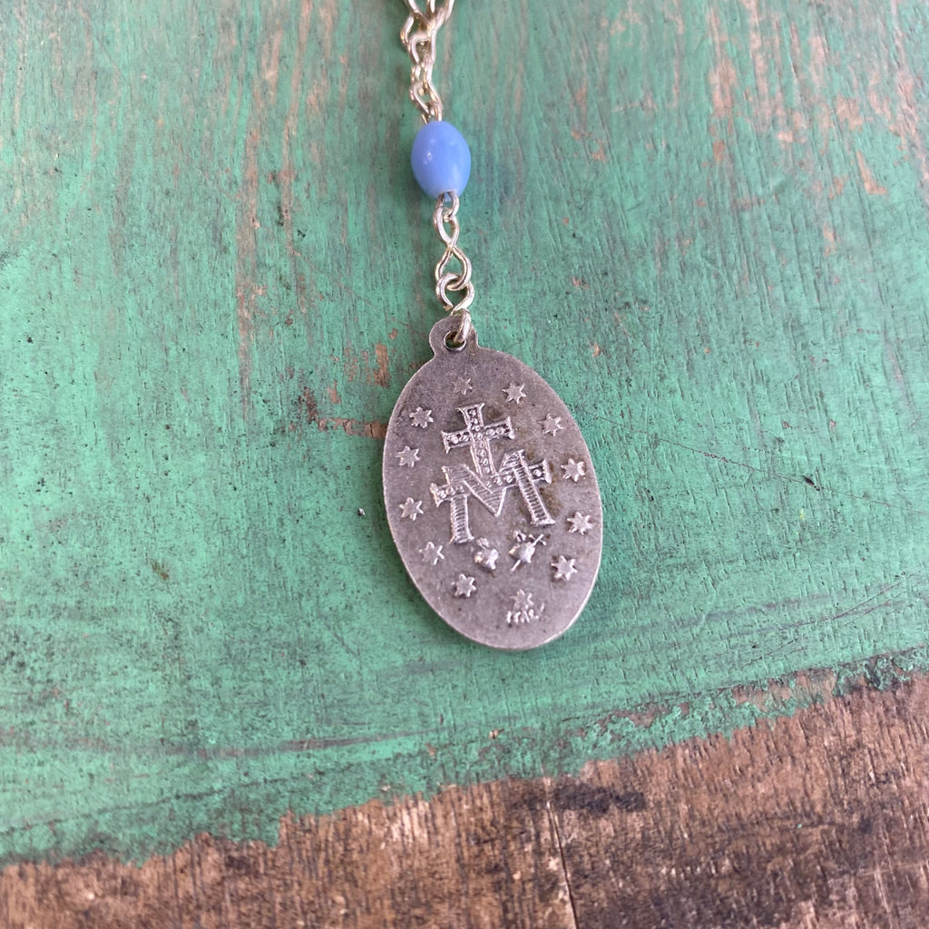 Vintage Light Blue Decade Rosary