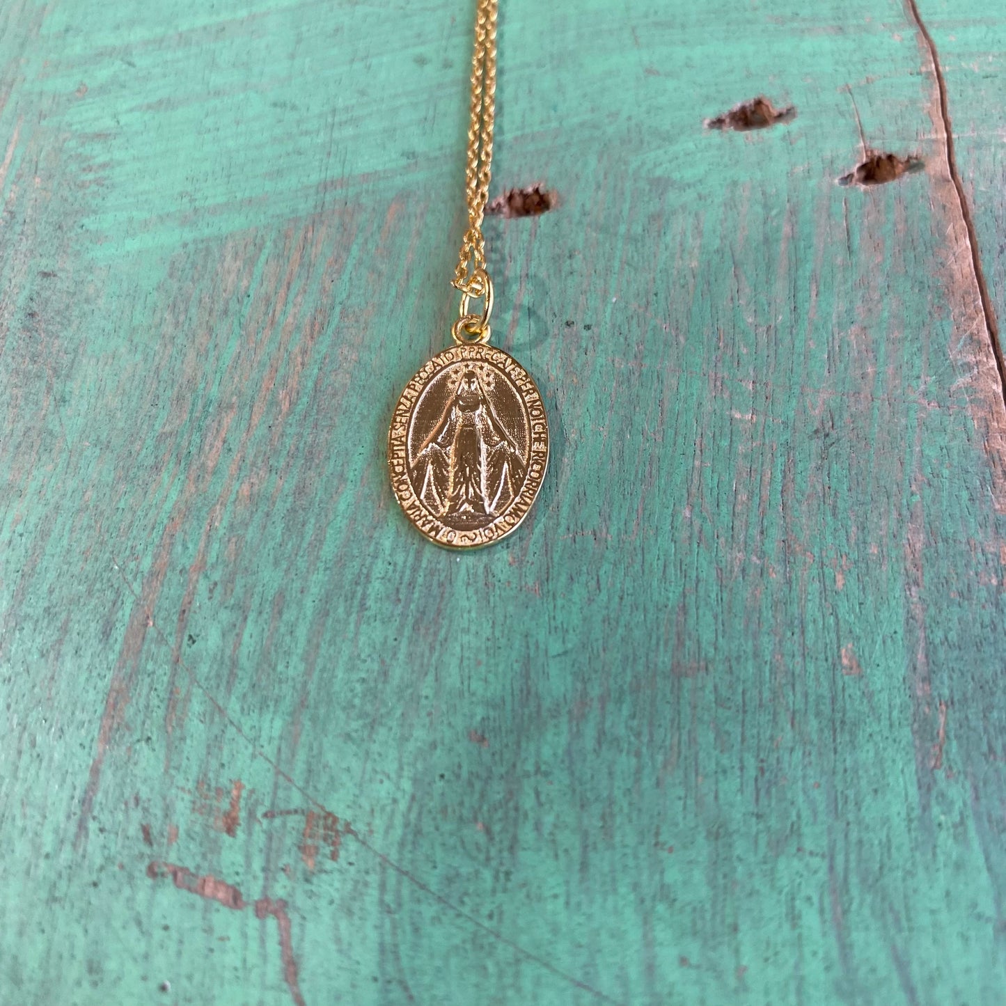 Sterling Silver Miraculous Medal Necklace