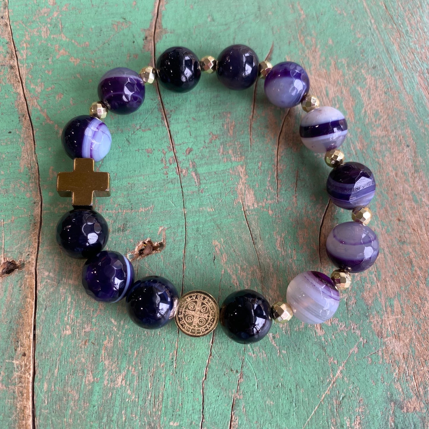Purple Rosary Bracelet