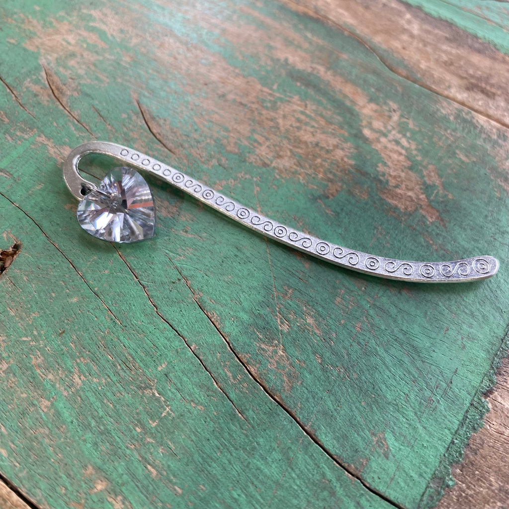 Crystal Heart Bookmarks