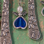 Pearl Flat Crystal Angel Bookmarks
