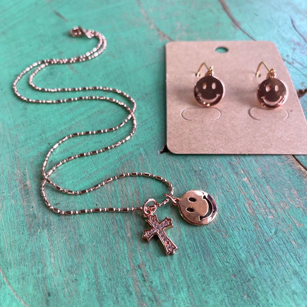 Rose Gold Happy Faith Set