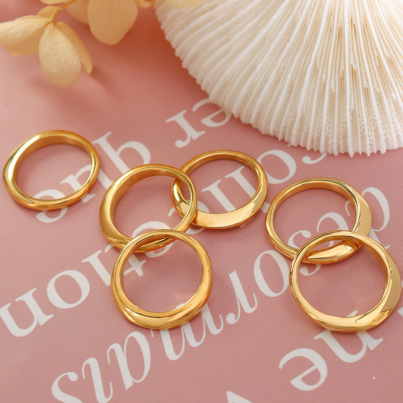 Gold Stainless Steel Guard Band
