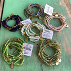 Gold Crystal Miraculous Protection Wrap Necklace or Bracelet