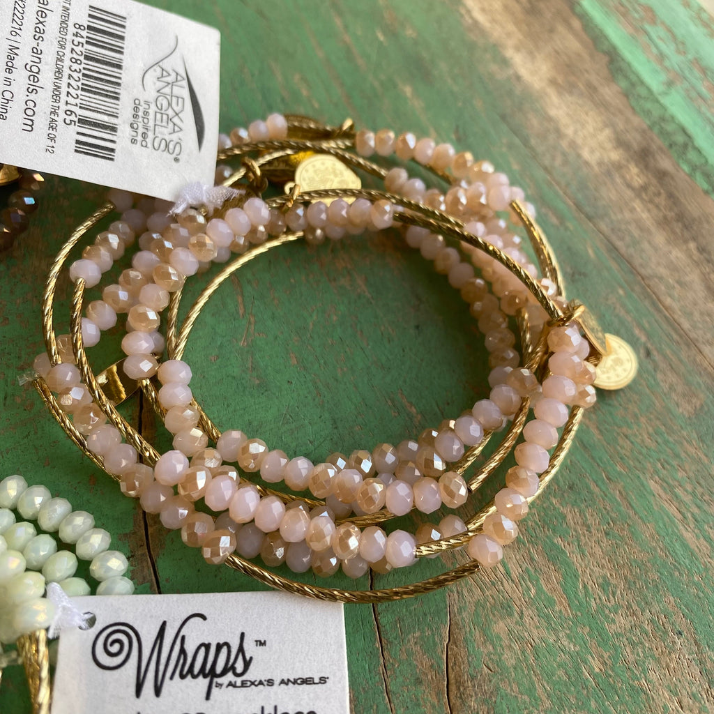 Gold Crystal Miraculous Protection Wrap Necklace or Bracelet