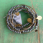 Gold Crystal Miraculous Protection Wrap Necklace or Bracelet