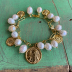 Freshwater Pearl Charm Bracelet